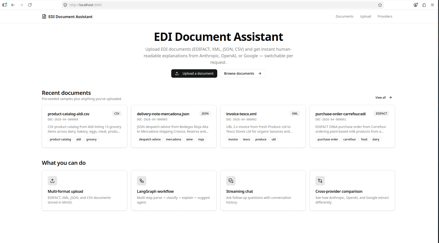 EDI Document Assistant